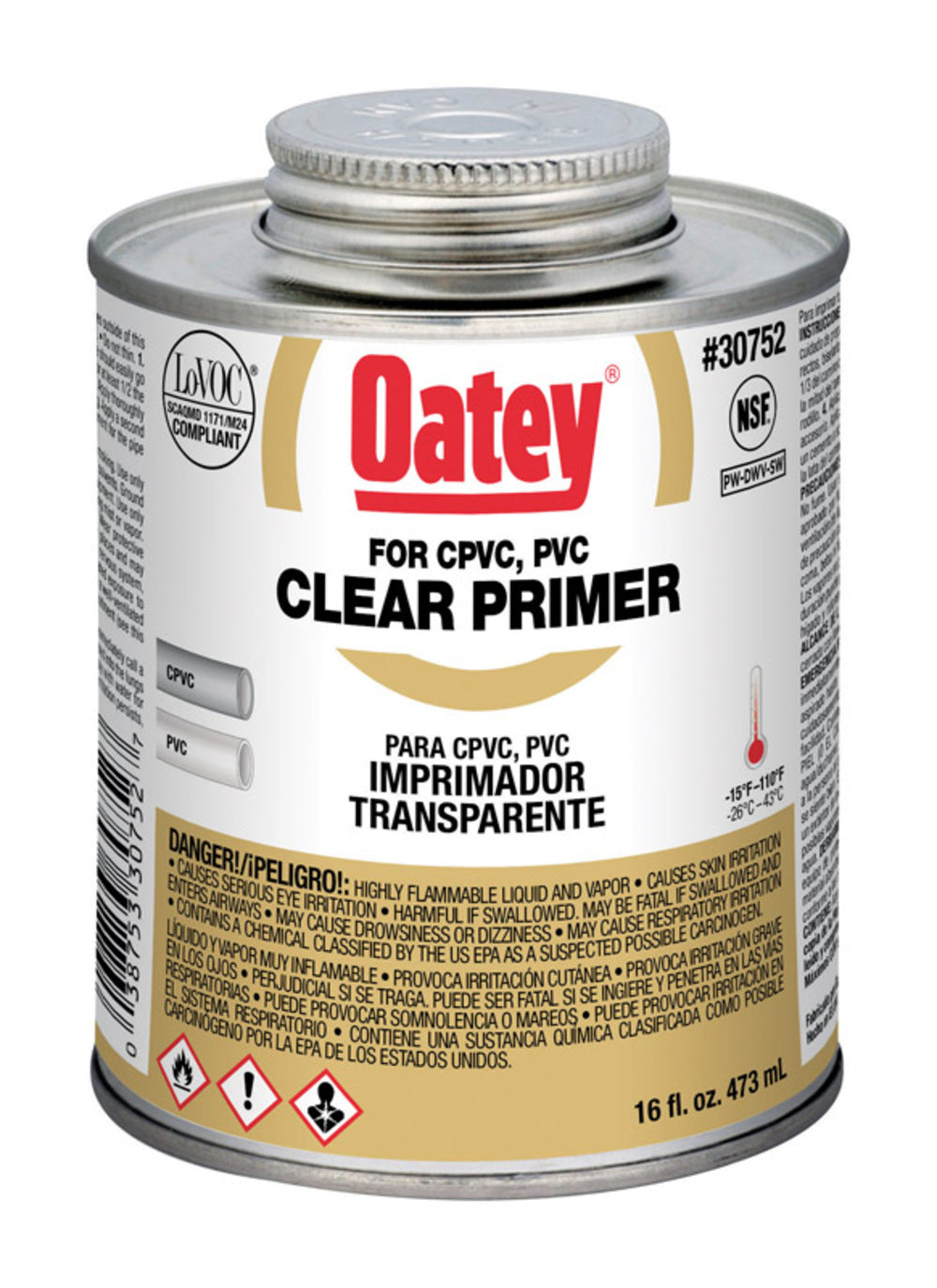 PRIMER PVC CLEAR 16 OZ