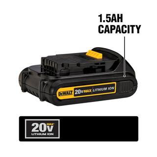 DW 20V MAX Lithium-Ion 1.5Ah Compact Battery Pack (3-Pack) DCB201-3