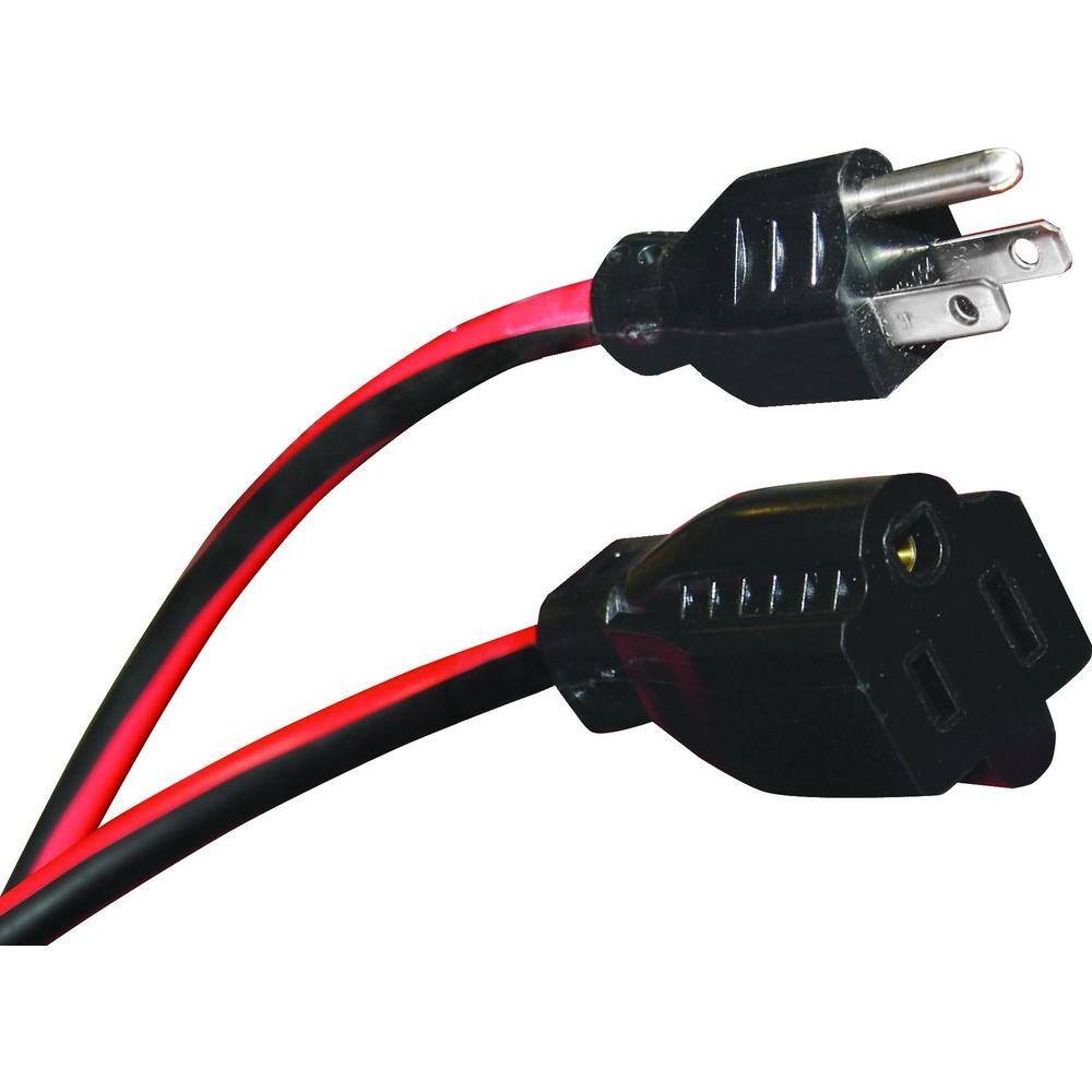 Husky 100 ft. 163 Medium-Duty IndoorOutdoor Extension Cord Red and Black HD#794-529