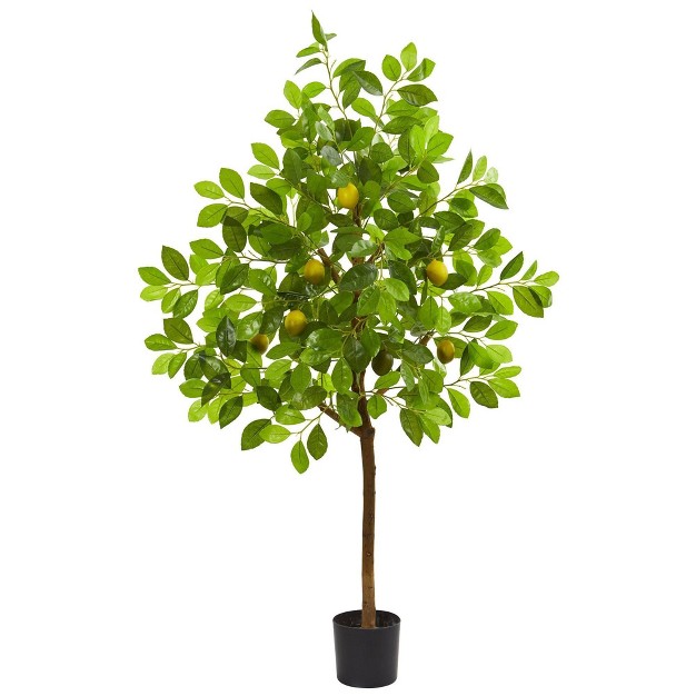 Nearly Natural 4-ft Lemon Artificial Tree