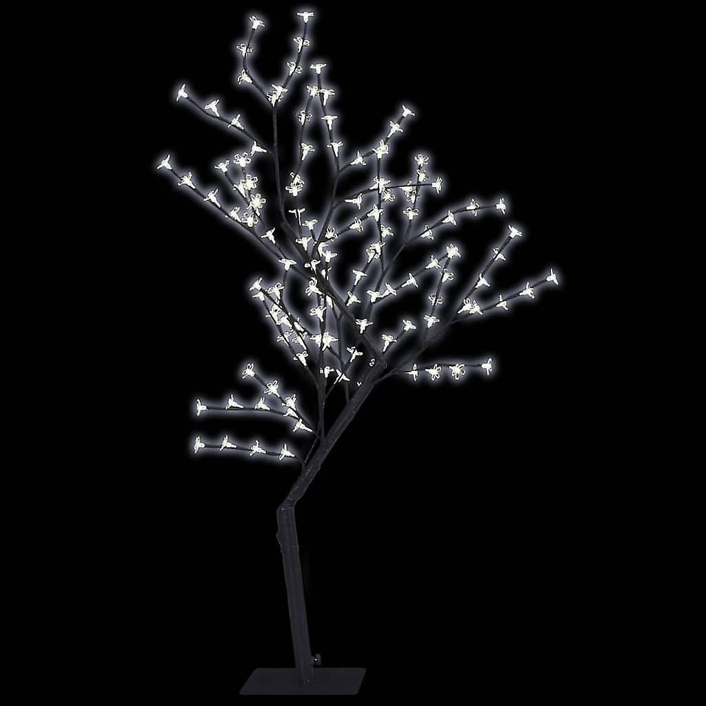 Vidaxl Christmas Tree 128 Leds Cold White Light Cherry Blossom 4 Ft