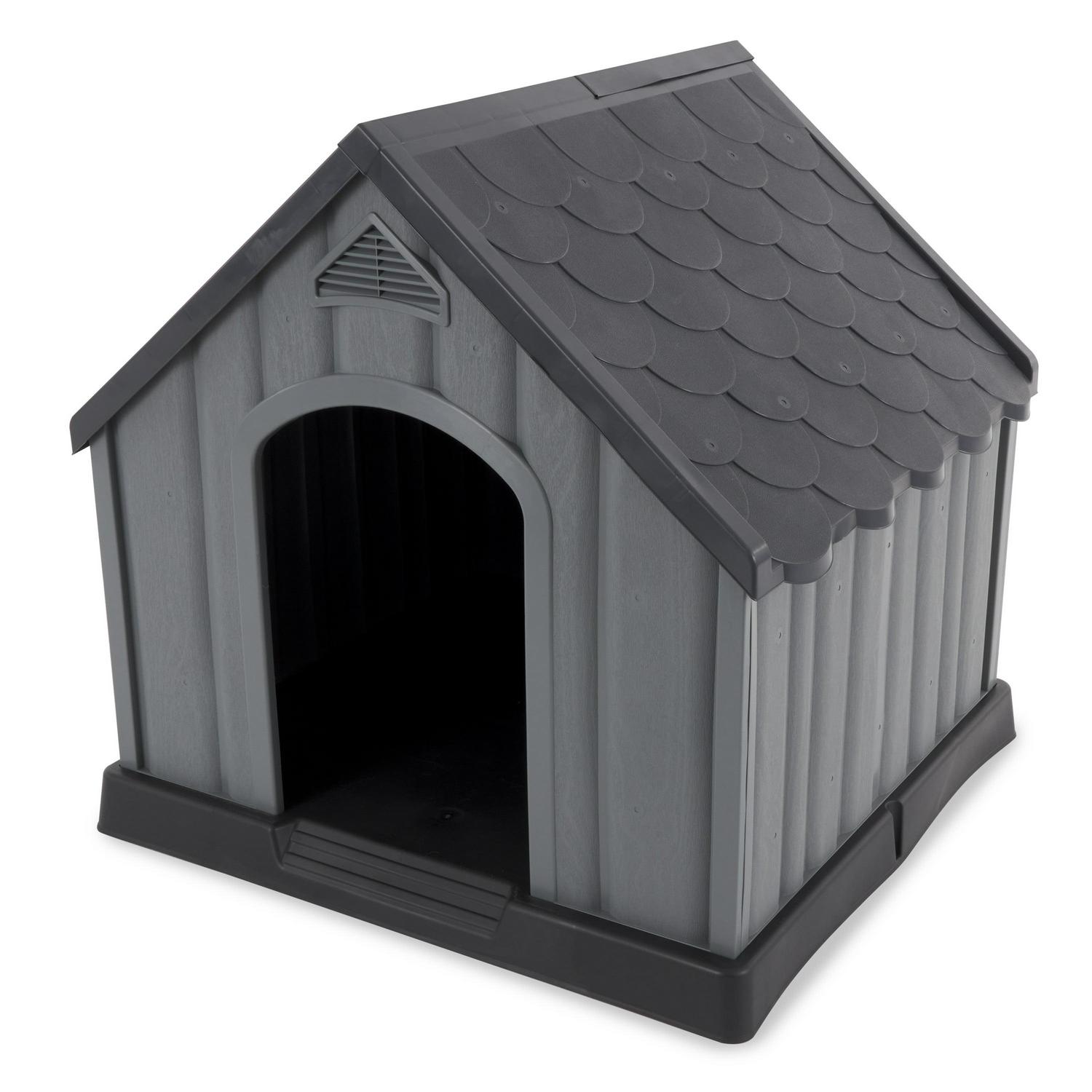 Ram Quality Products Outdoor Pet House Large Waterproof Dog Kennel Shelter Gray  Crowdfused