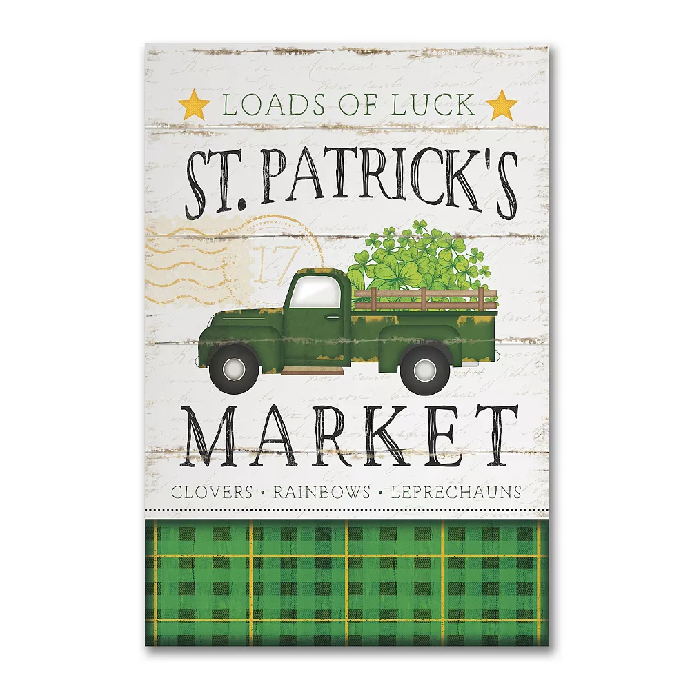 COURTSIDE MARKET St. Patrick's Day At The Market Canvas Wall Art