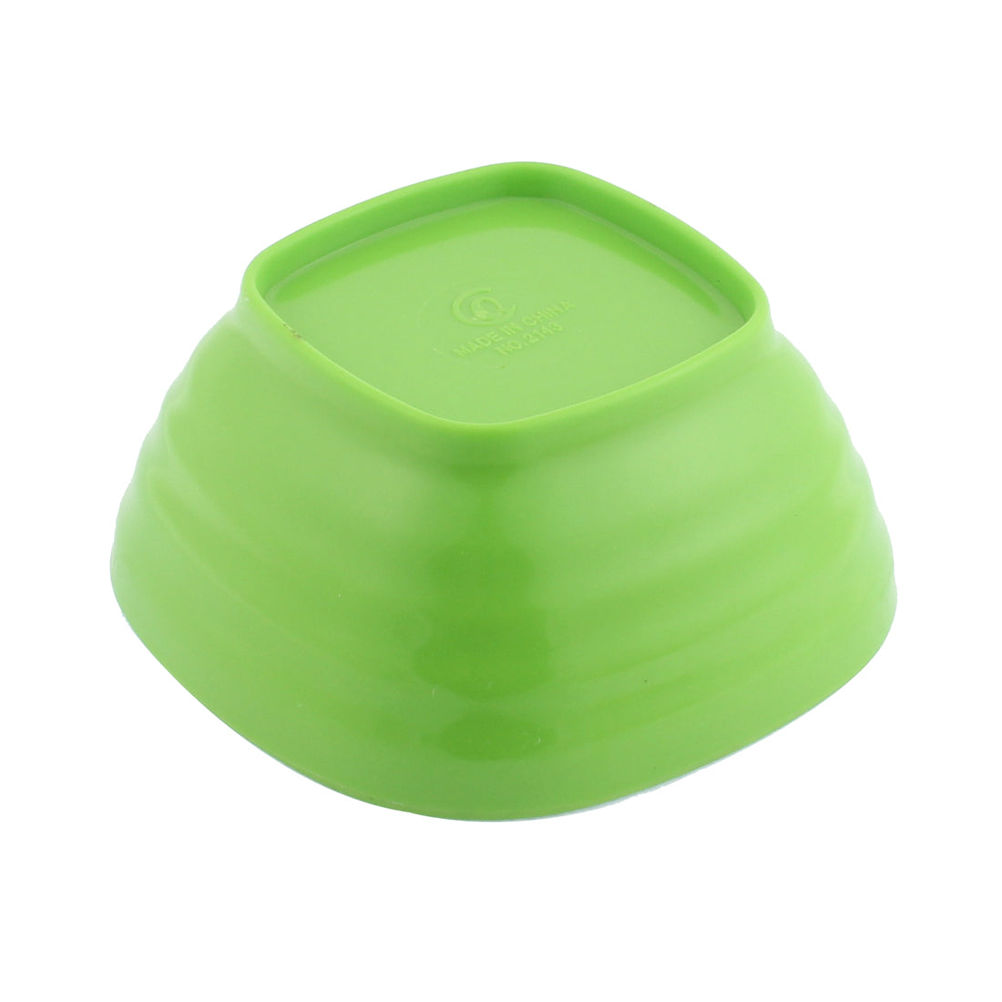 Unique Bargains Plastic Square Shape Tableware Cereal Fruits Salad Dinner Bowl Green