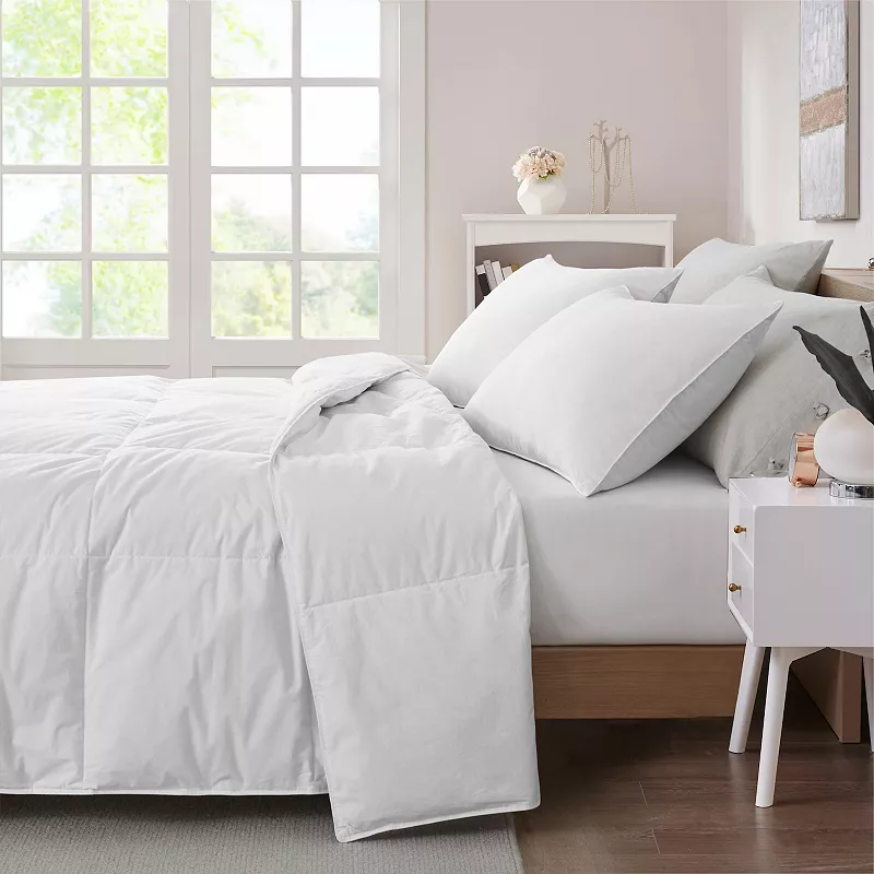 Unikome White Goose Feather and Fiber Comforter Duvet