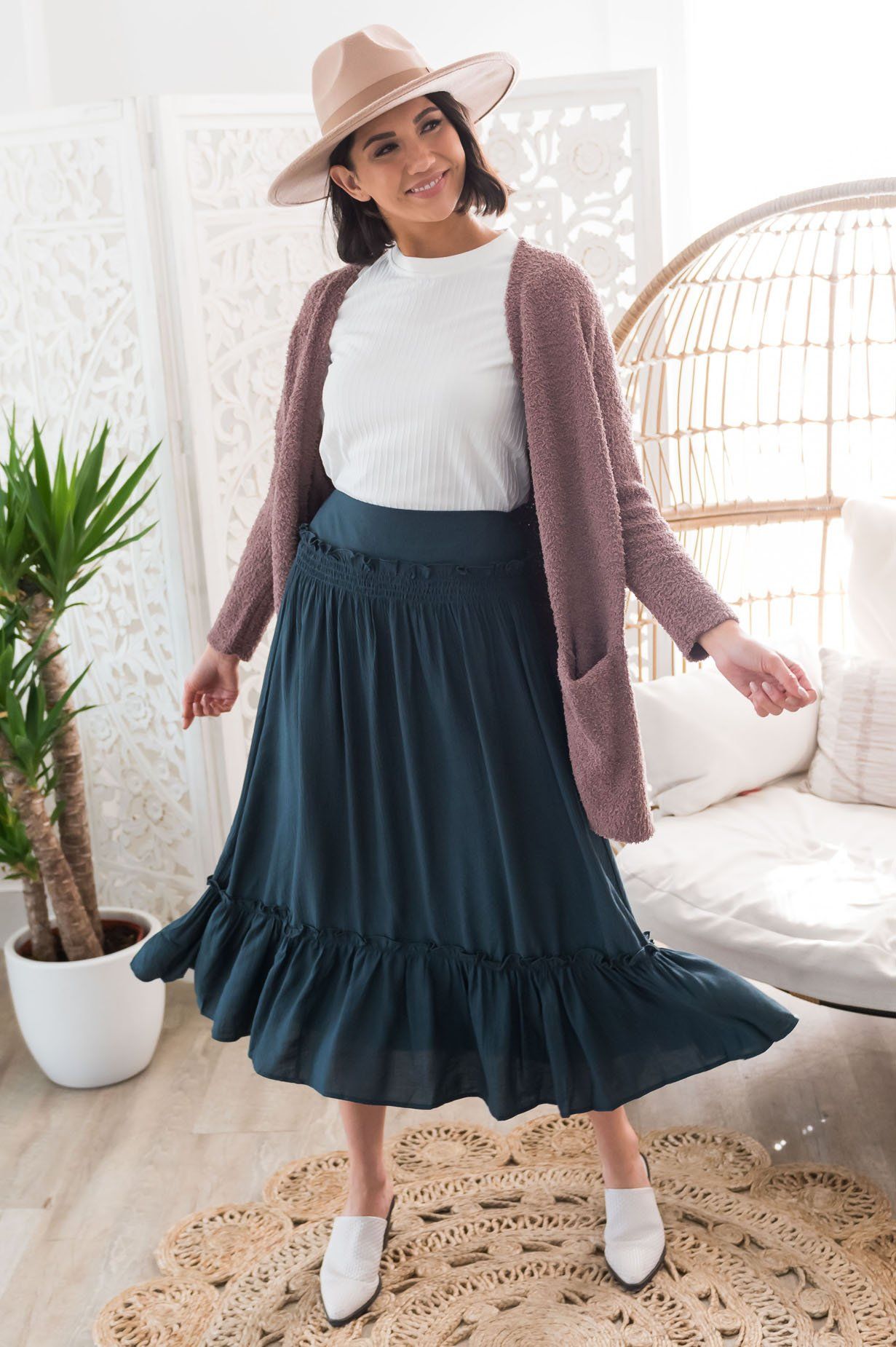 Swept Away Modest Skirt