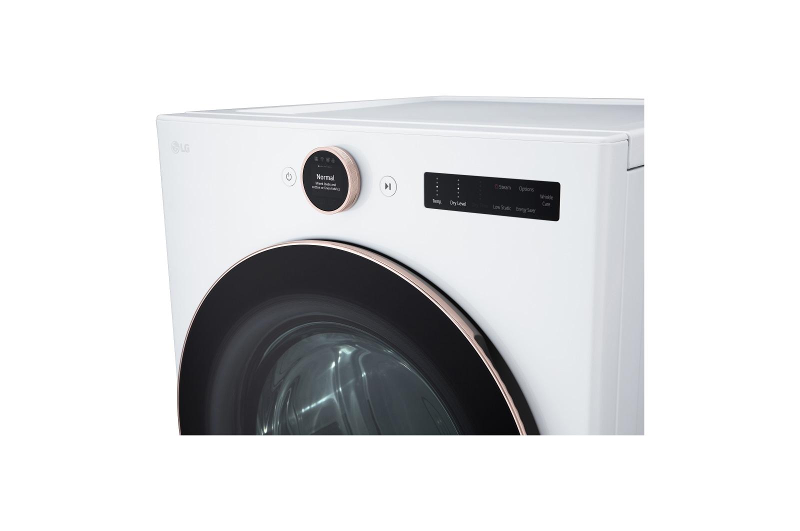 Lg DLEX6500W 7.4 Cu. Ft. Smart Front Load Energy Star Electric Dryer With Sensor Dry & Steam Technology