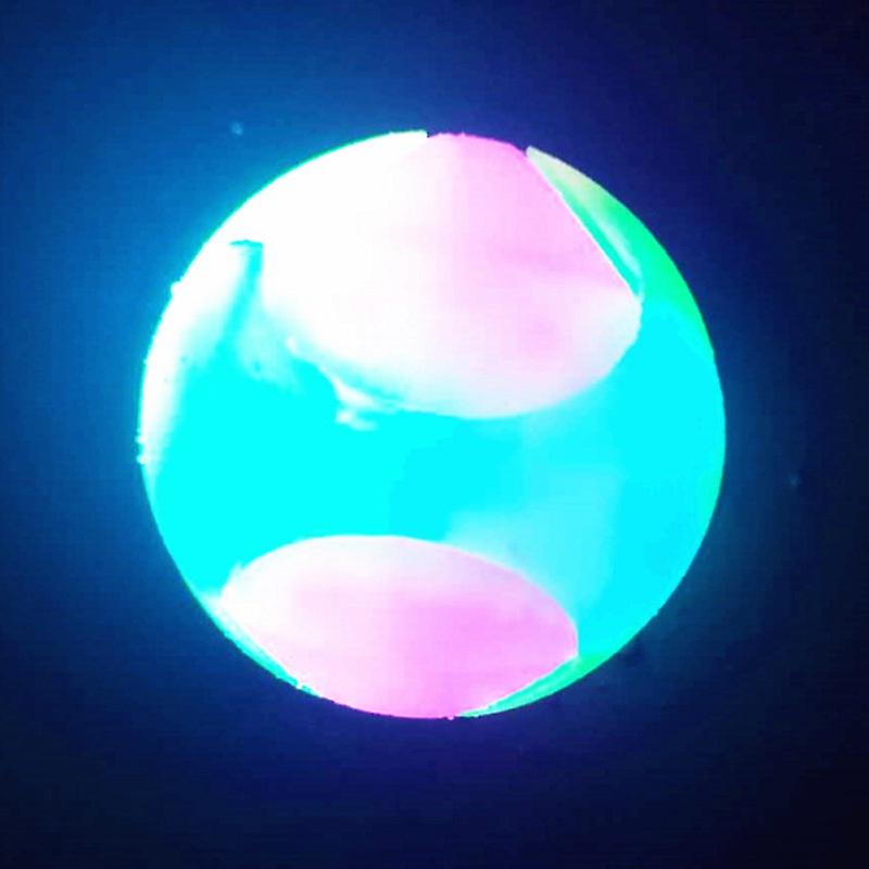 Led Light Up Dog Toy Balls Flashing Elastic Ball Led Molar Ball Glowing Ball Pet Color Light Ball Interactive Toys For Cats Dog