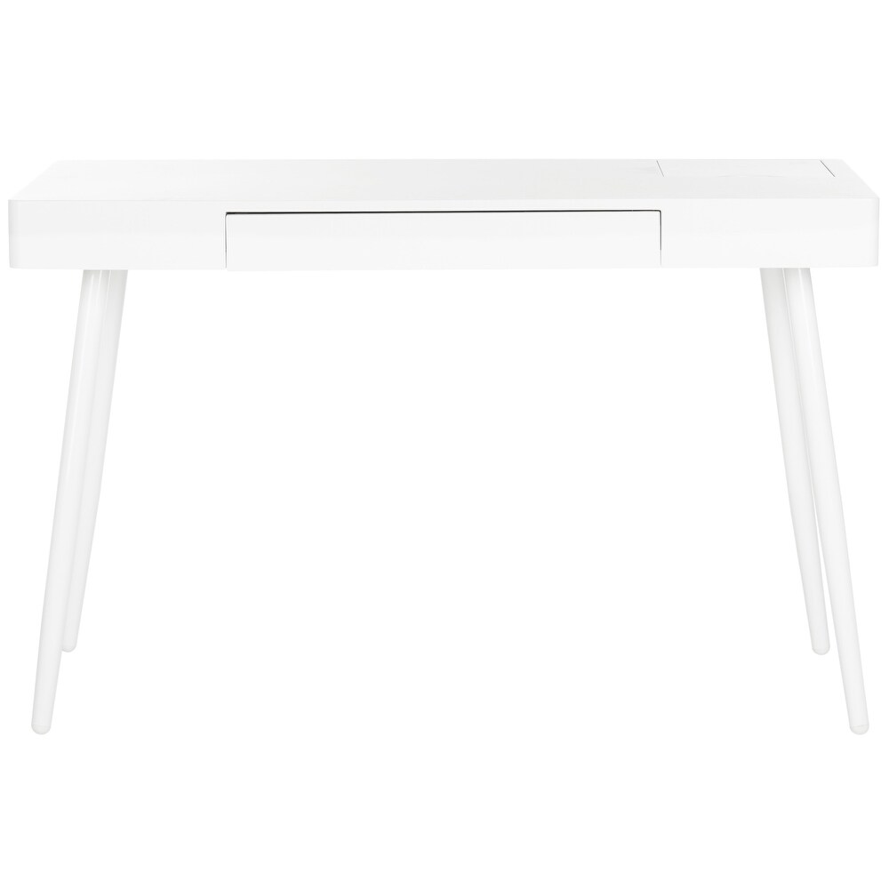 SAFAVIEH Fadri Mid Century Scandinavian White One Drawer Desk