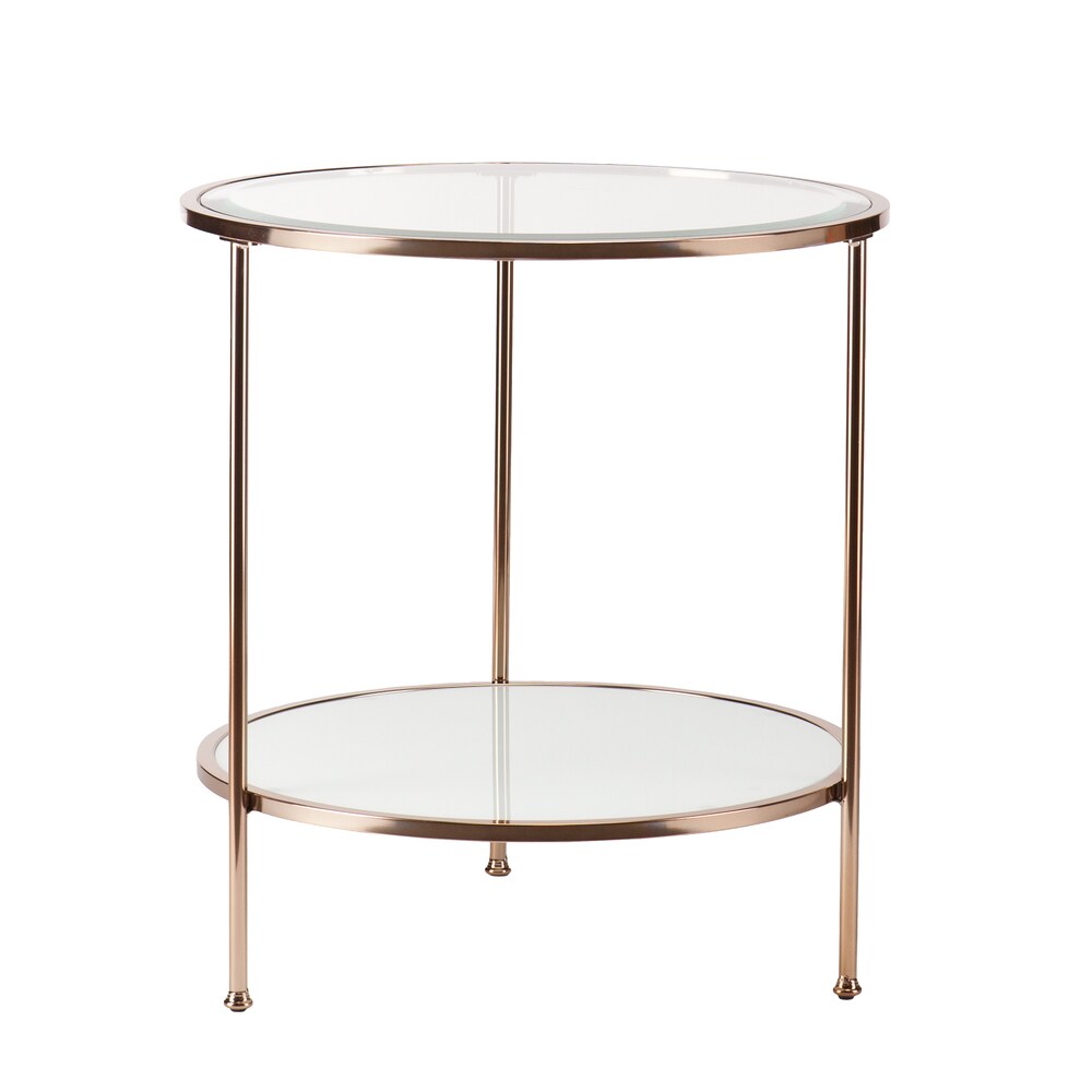 SEI Furniture Grant Gold Copper Side Table