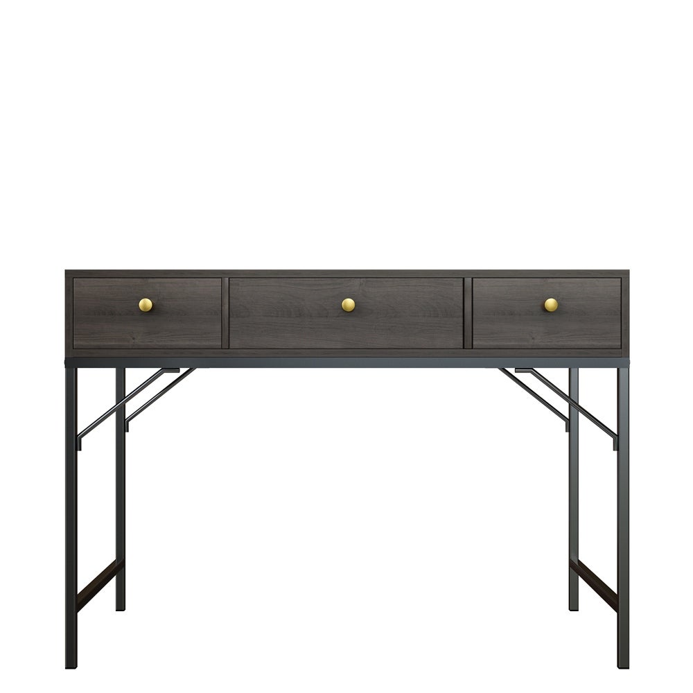 42 Inch Accent Sofa Table， Industrial Console Table