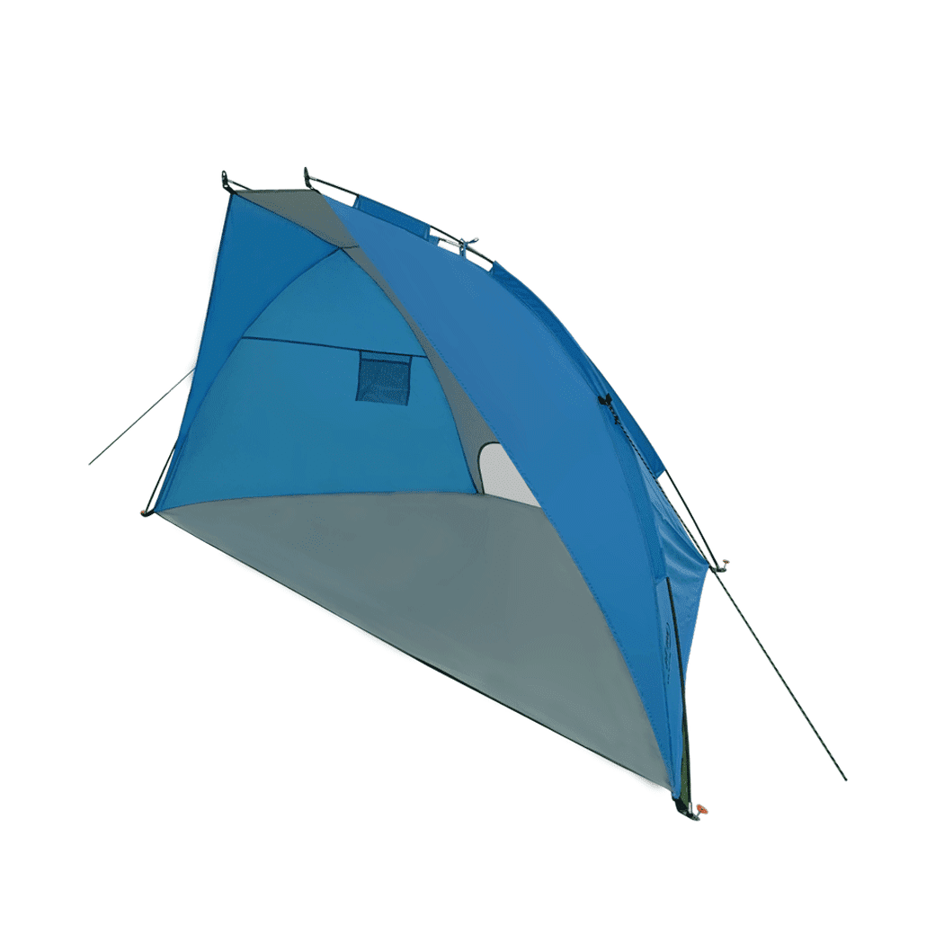 Drift Creek Outdoor Canopy Beach Shelter Sun Shade Tent with Carry Bag， Blue