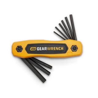 GEARWRENCH SAE Folding Hex Key Set (9-Piece) 83509