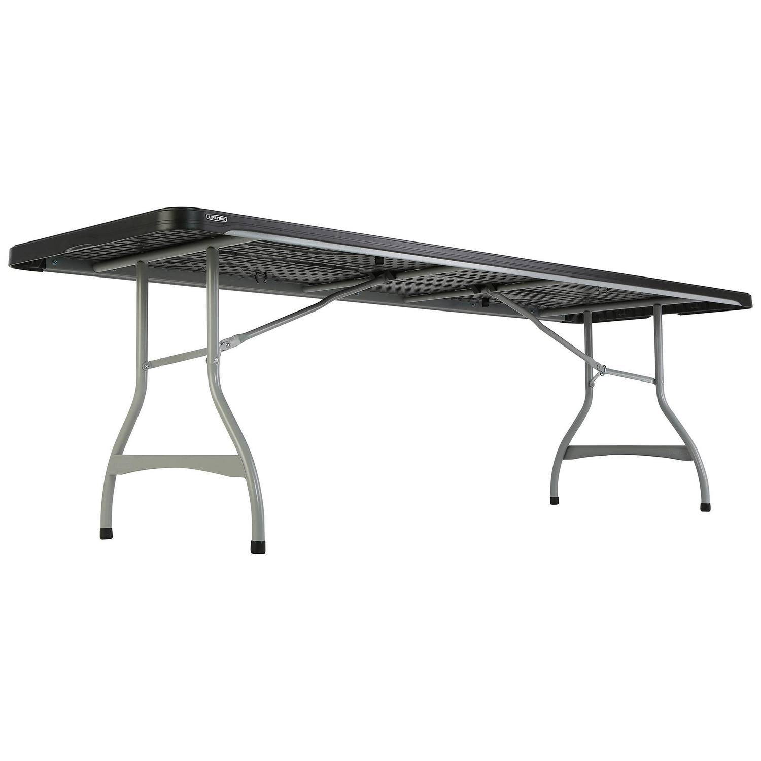 Lifetime 8-Foot Nesting Table (Commercial) Black， 280462