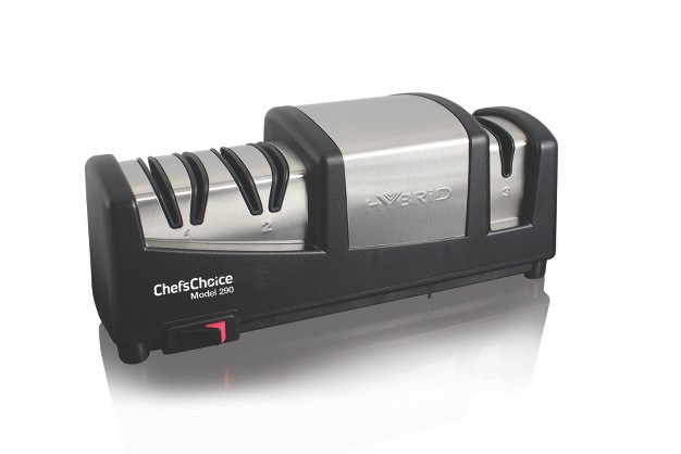 Chef x27 schoice Angleselect Model 290 Diamond Hone Hybrid Knife Sharpener In Black 0290101