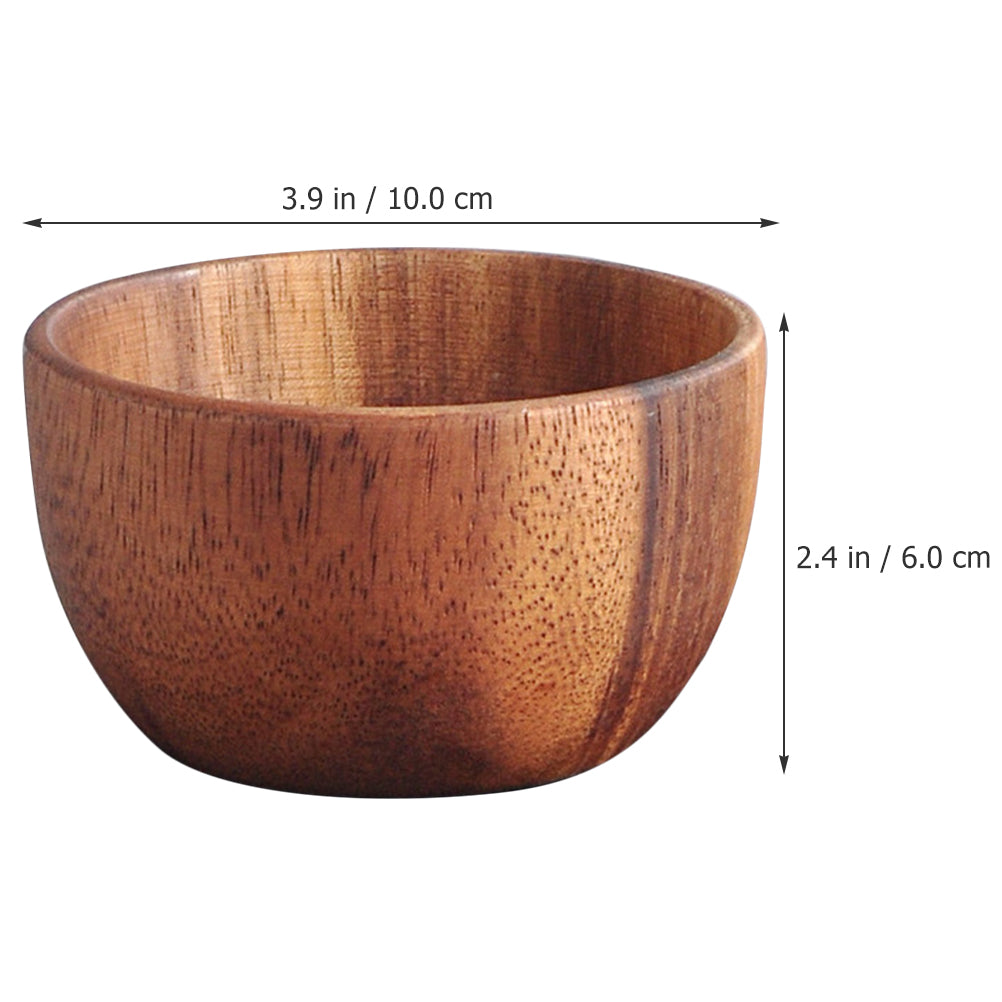 HOMEMAXS Household Wooden Bowl Salad Bowl Decorative Fruits Bowl Natural Wood Bowl Wooden Salad Bowl