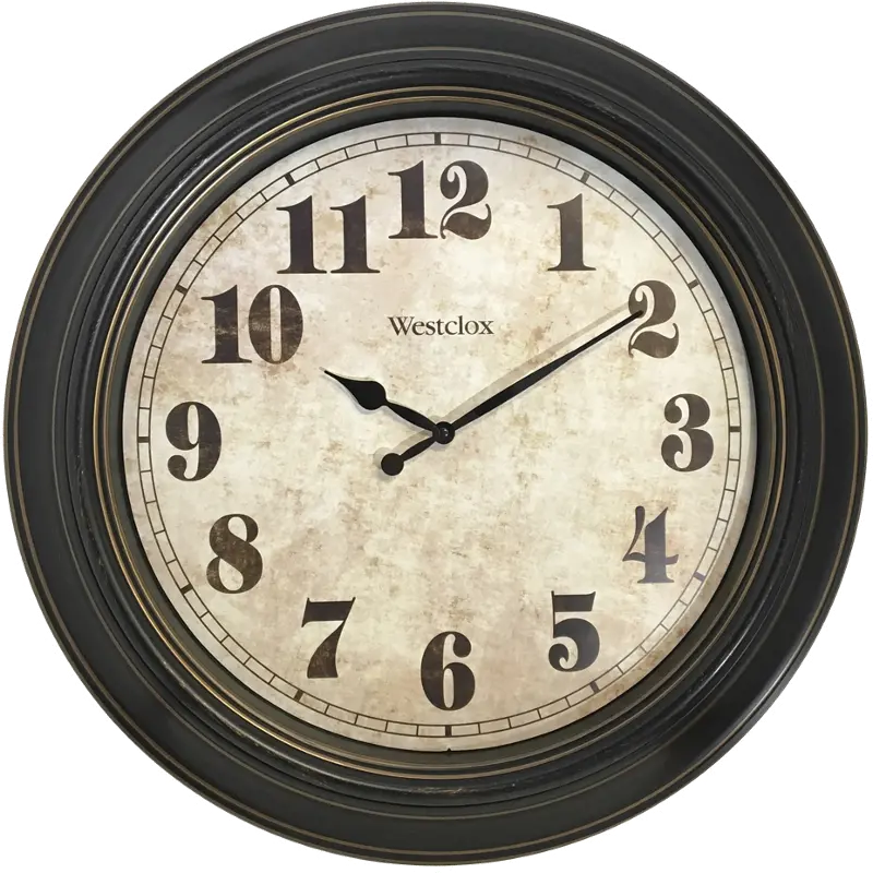 Chestnut Brown 24 Inch Round Wall Clock