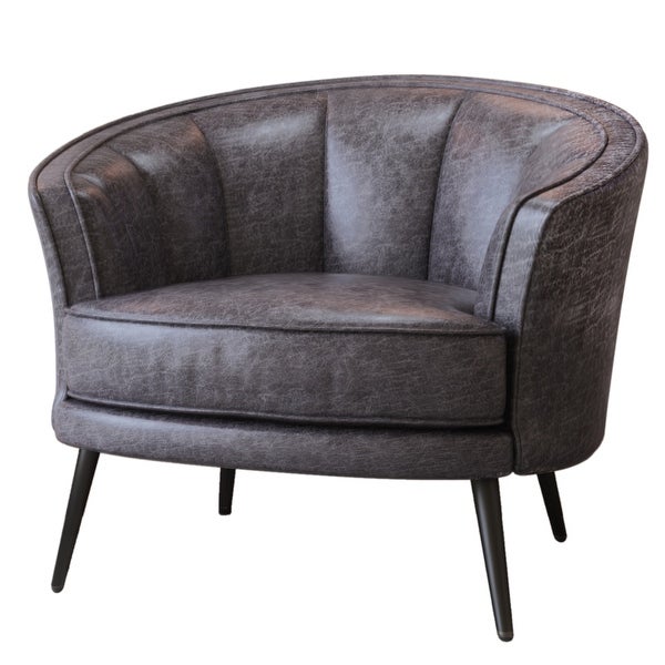 Modern Velvet Accent Barrel Chair Upholstered Armchair Vanity Chair