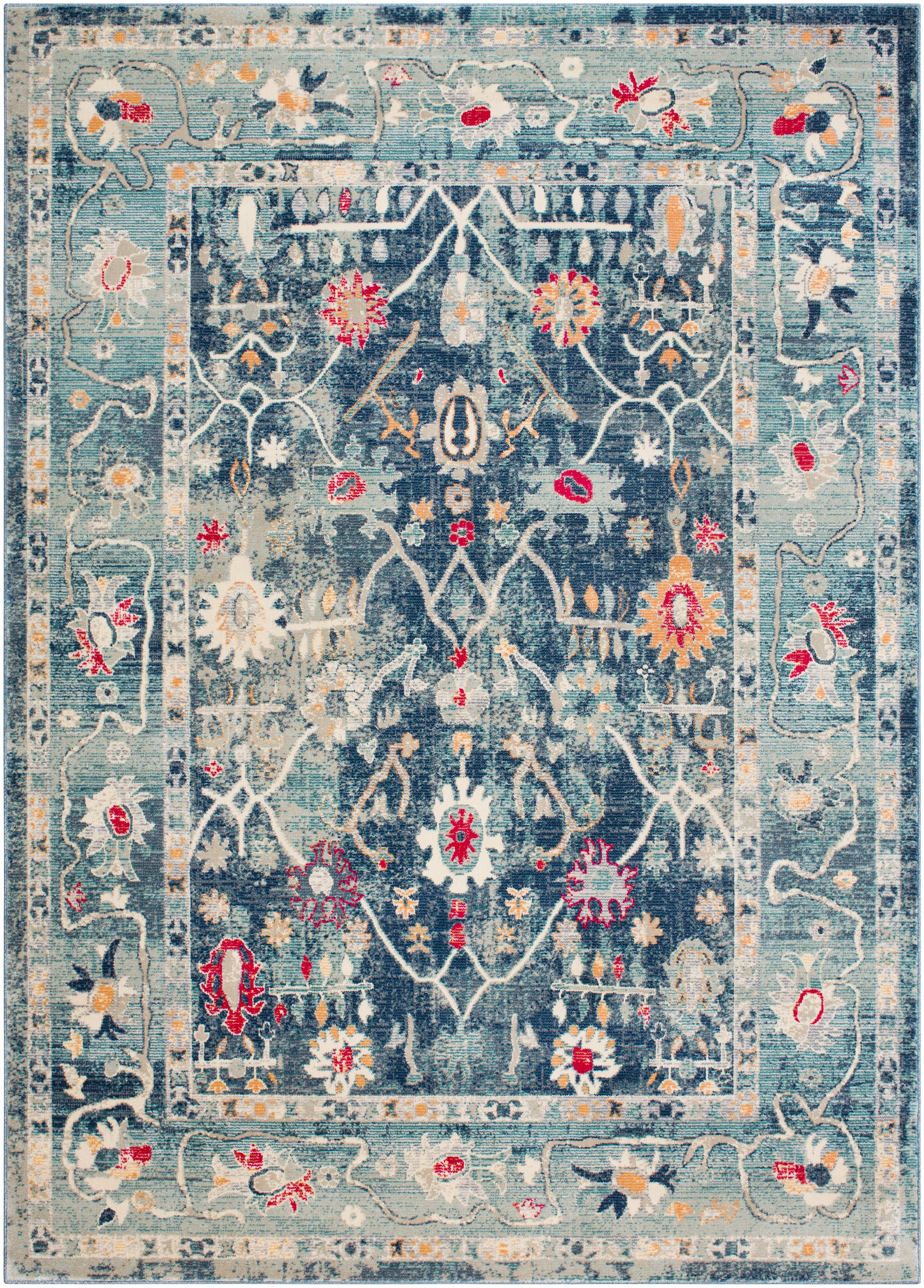 Bohemian Rug in Navy & Charcoal