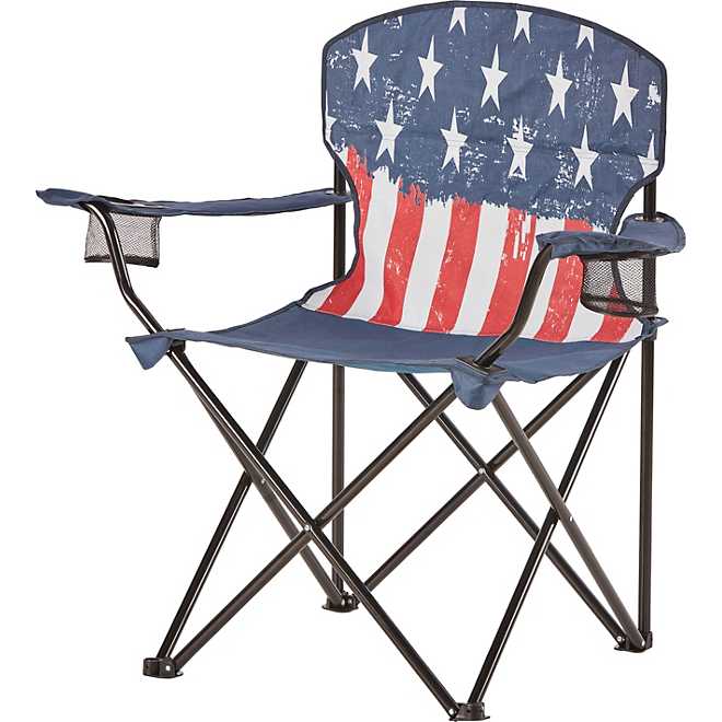 Academy Sports + Outdoors USA Flag Folding Chair