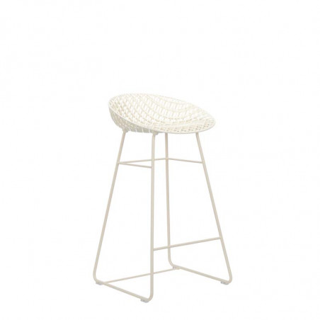 Tabouret Smatrik KARTELL - Tabouret de bar extérieur design italien H65