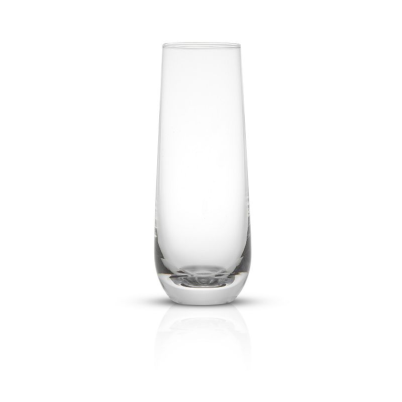 JoyJolt Milo 16-pc. Crystal Stemless Champagne Flute Glass Set