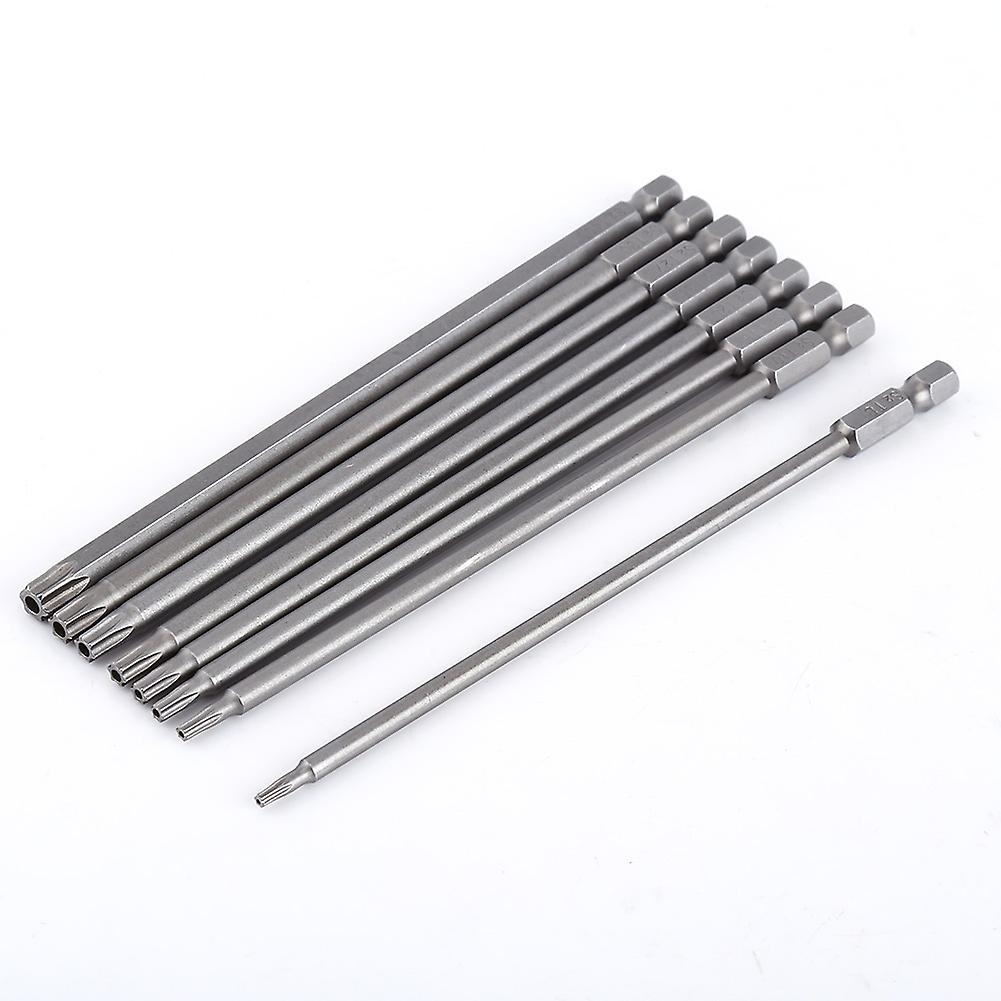 150mm 8pcs S2 Steel Star Head Screwdriver Set Bits Hand Tools Magnetic Screw Driver Set