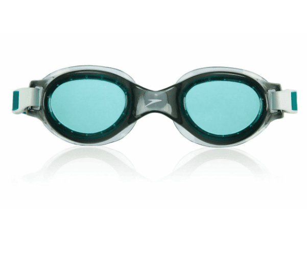 Speedo Adult  Boomerang Goggles, Waterproof Anti Fog UVA/UVB Protection No Leaking Swimming, FlexFit Monument clear