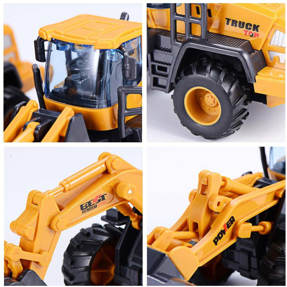 Aochakimg Construction Toys for 3 Year Old Boys, 2 Pack with Excavator Toy, Bulldozer Toys for Kids, Sand Toys, Beach Toys, Truck Toys, Sand Box Toys for 3,4,5,6 Year Old Boys, Girls,Kids