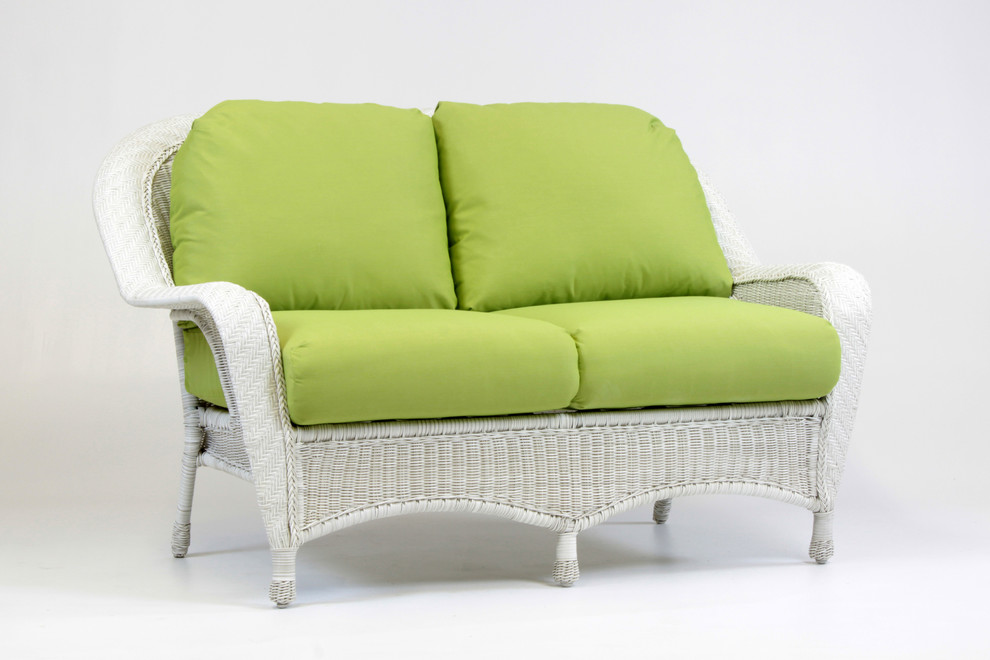 Key West Rustic White Loveseat   Contemporary   Outdoor Loveseats   by South Sea Outdoor Living  Houzz