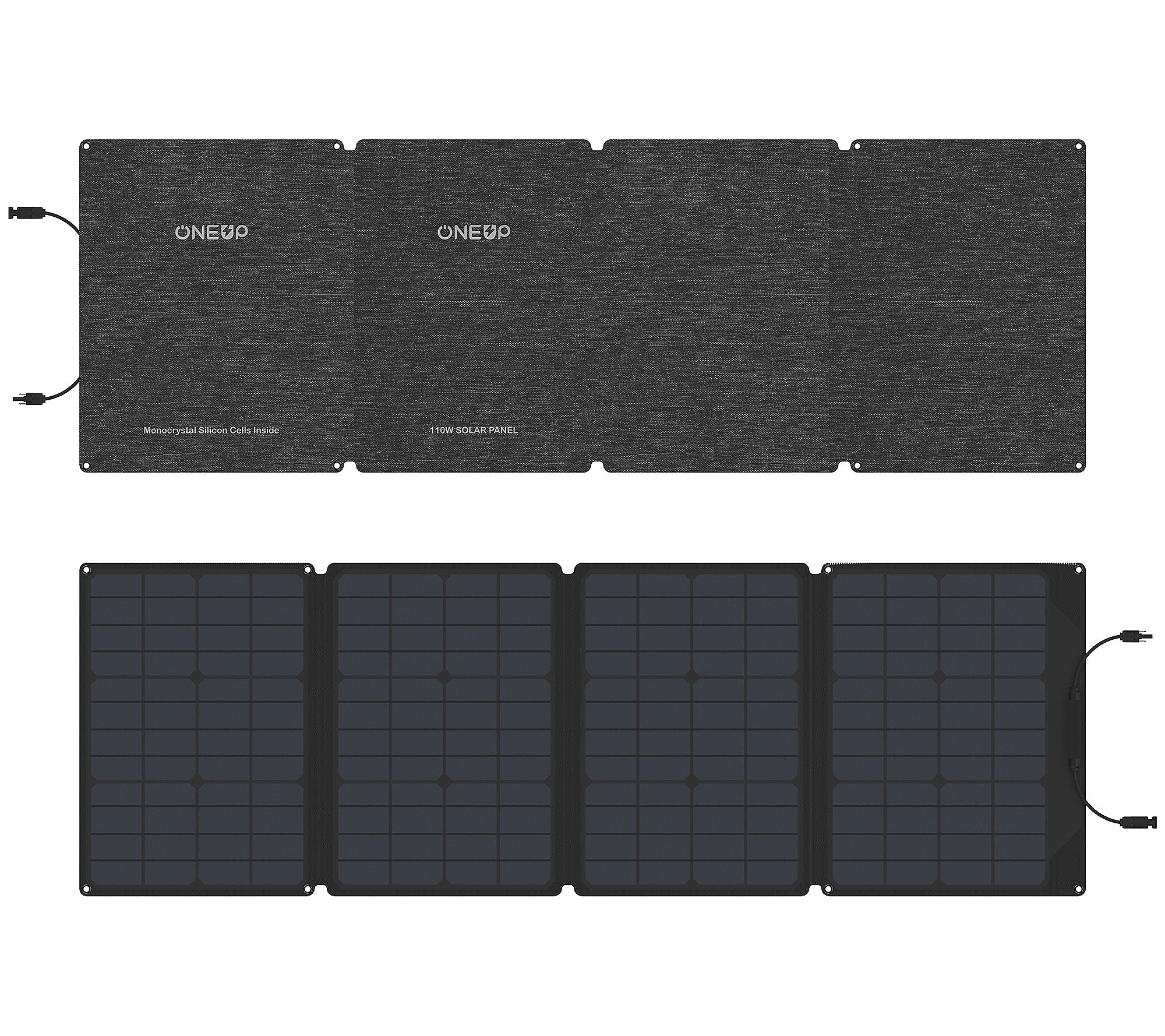 ONEUP 110W Portable Solar Panel 2x for Power Station, Foldable Solar Charger with Adjustable Kickstand, Waterproof IP67 for Outdoor Camping,RV,off Grid System,Originating from EcoFlow