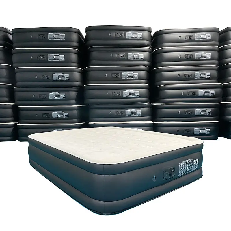 High Quality Classic Thickened Sleeping Mattress Air Mattress Full Size Portable Inflatable Air Mattress with Built in Pump