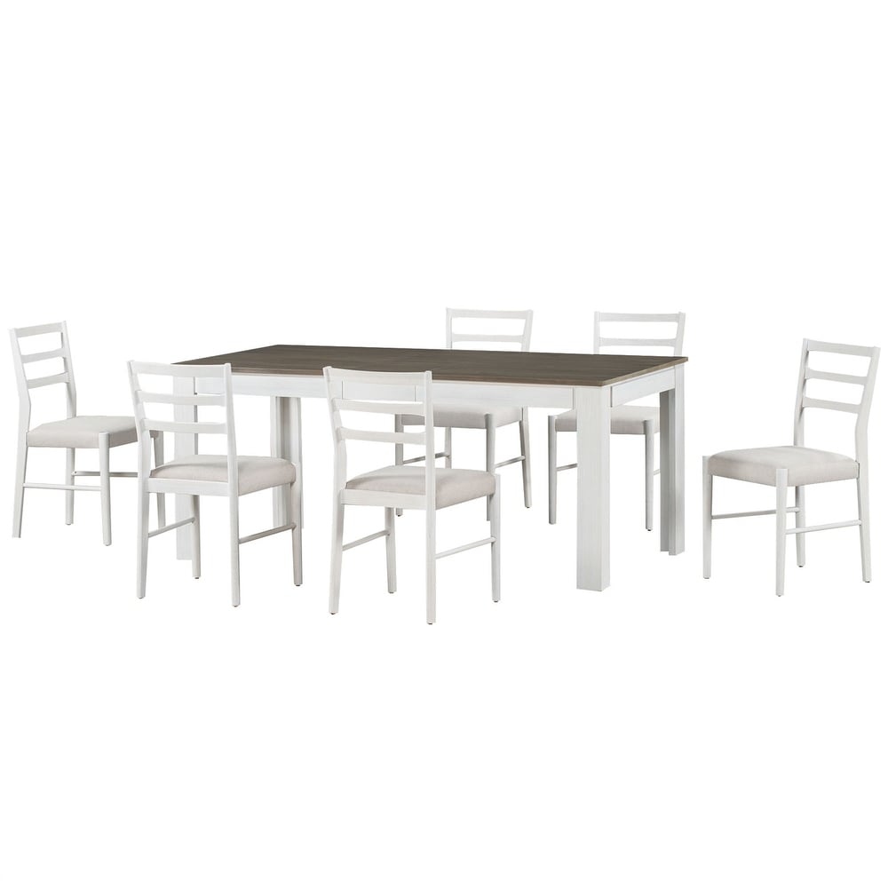 Dining Table Set Mutifunctional Extendable Table with Leaf and Drawers