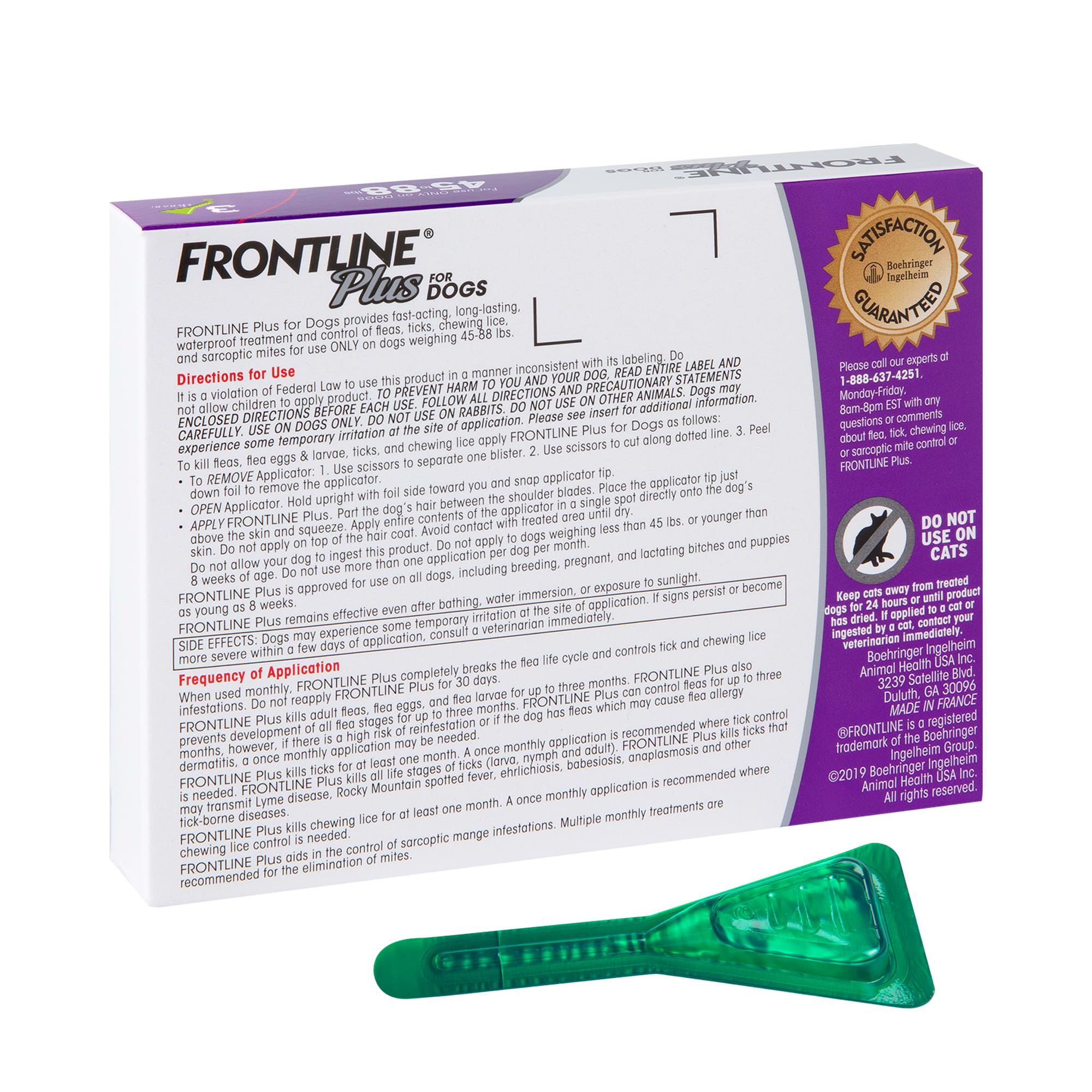 FRONTLINE Plus Flea  Tick Drops for Dogs – Large