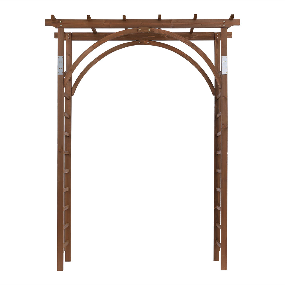 BMTBUY Beautiful And Practical Garden Arch Dark Brown