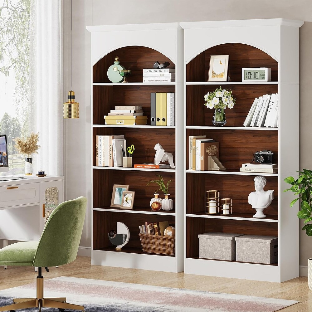 70.9'' Tall Bookcase with 5 Tier Storage Shelves