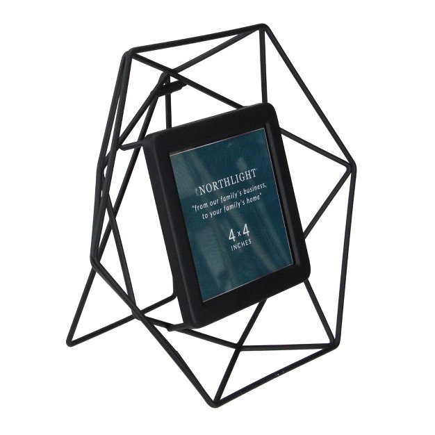 Contemporary Hexagonal 4 quot X 4 quot Photo Picture Frame Black