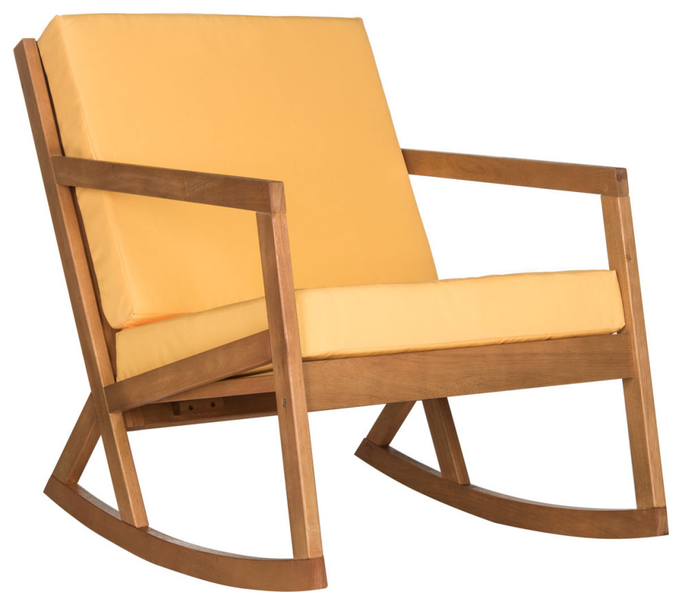 Cori Rocking Chair Natural/ Yellow   Contemporary   Rocking Chairs   by AED Luxury Home Decor  Houzz