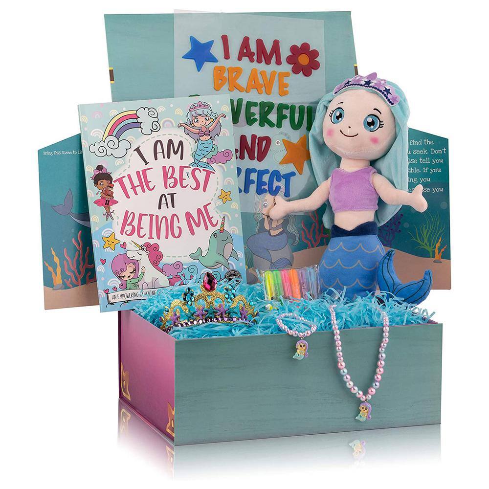 THE MEMORY BUILDING COMPANY Large Mermaid Surprise Box for Kids Ages 6 and Up GB 002