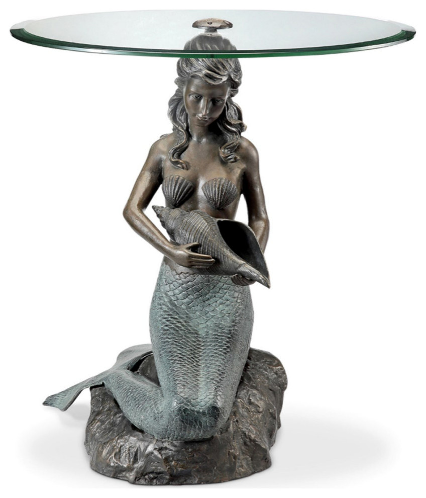 Mermaid End Table   Beach Style   Side Tables And End Tables   by SPI  Houzz