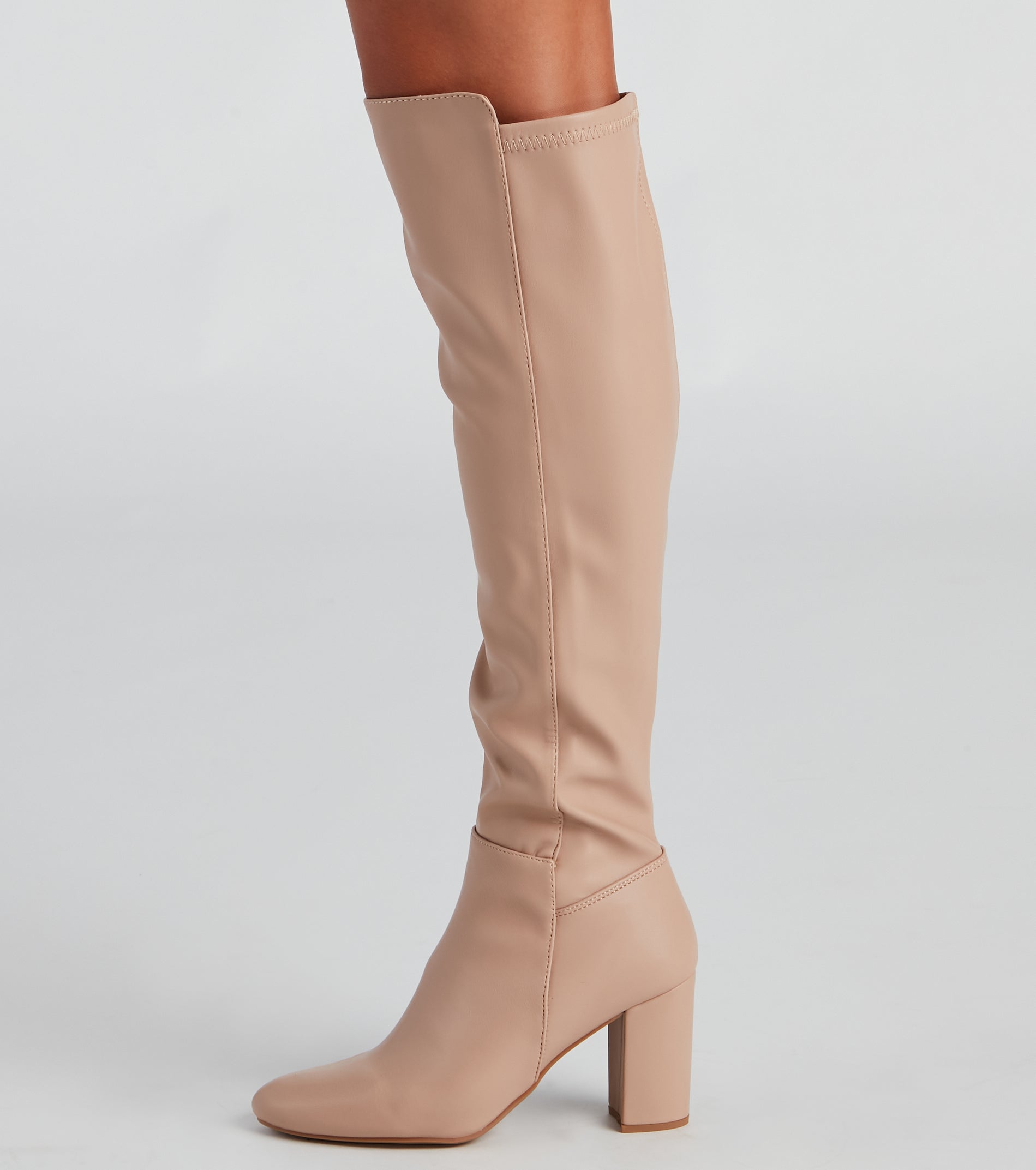 Sleek Strut Knee-High Boots