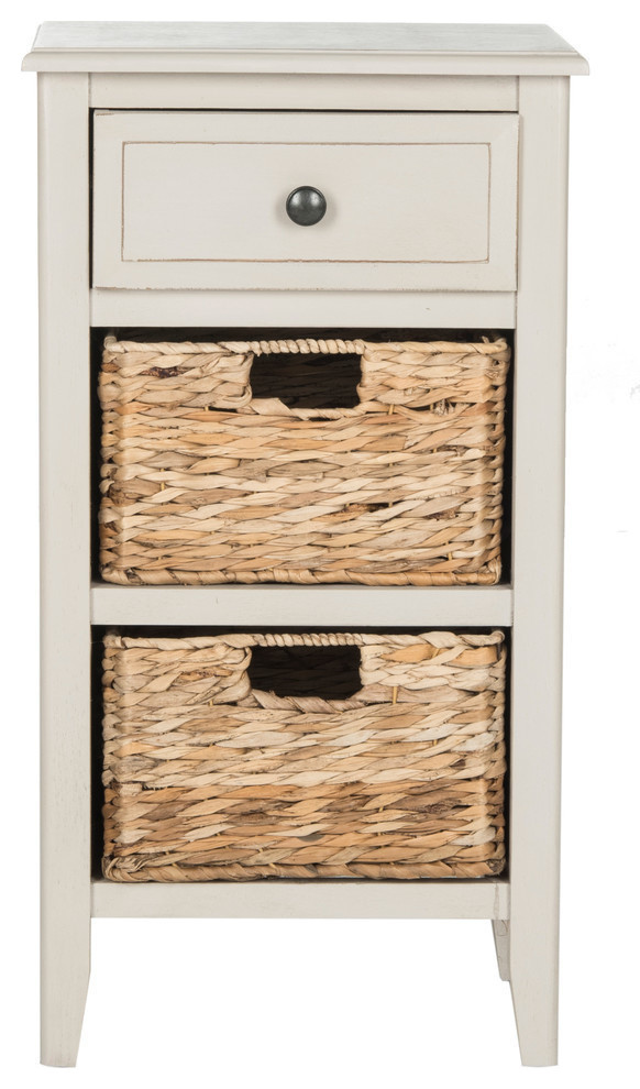 Safavieh Everly Drawer Side Table   Tropical   Side Tables And End Tables   by Buildcom  Houzz