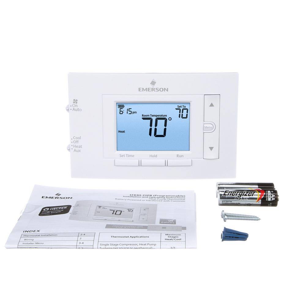 Emerson 80 Series 7 Day Programmable Heat Pump (2H1C) Thermostat 1F83H-21PR