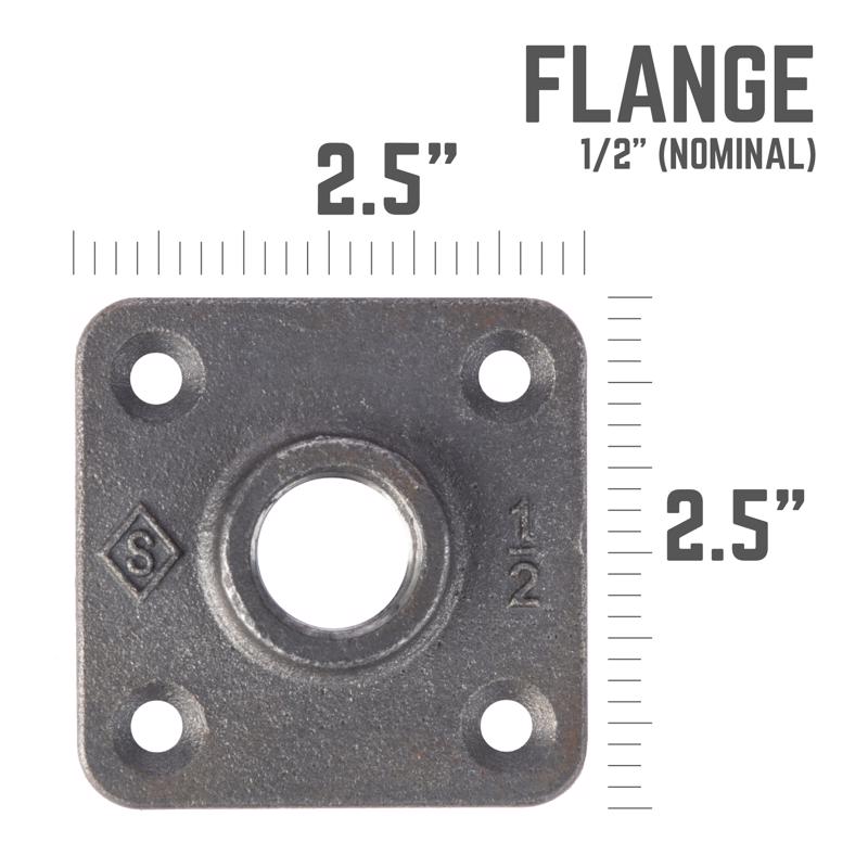 FLANGE BLK IRON 1/2