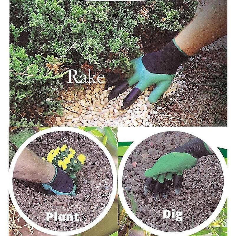 Safety Gloves Pair Of Garden Durable Claws Digging Planting Protect