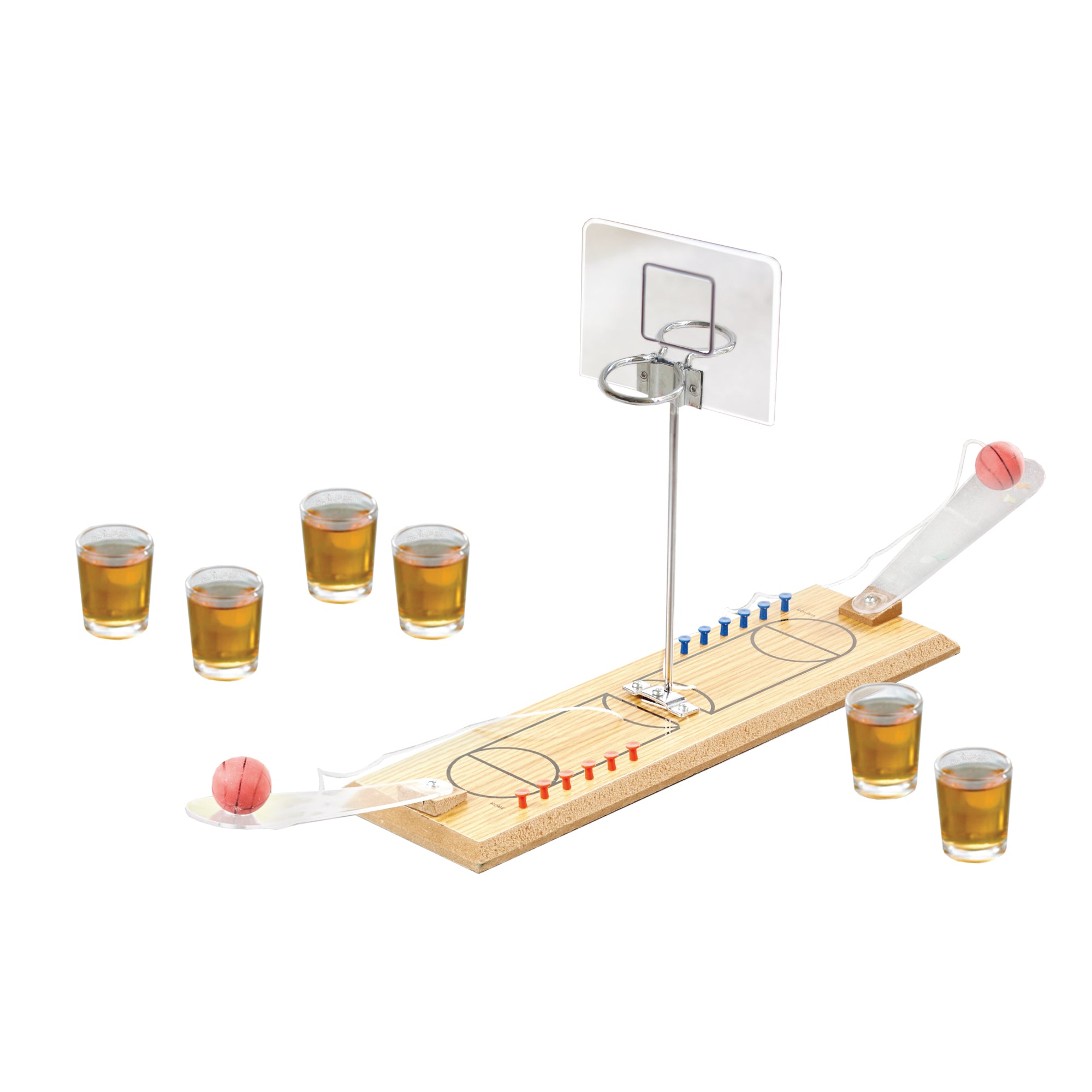 Game Night Basketball Competition Drinking Game - Double Hoop