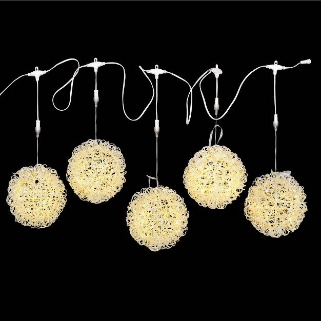 Glitter Vine Christmas Ball Light Set