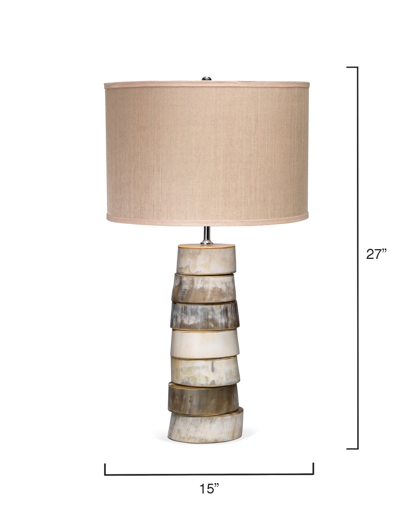 Stacked Horn Table Lamp