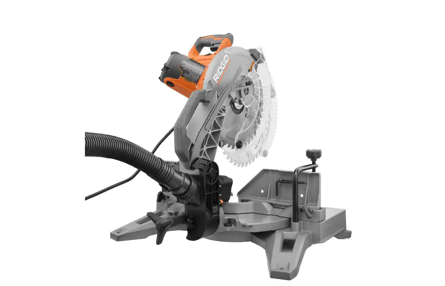 RIDGID R4123 15 Amp Corded 12 in. Dual Bevel Miter Saw with LED