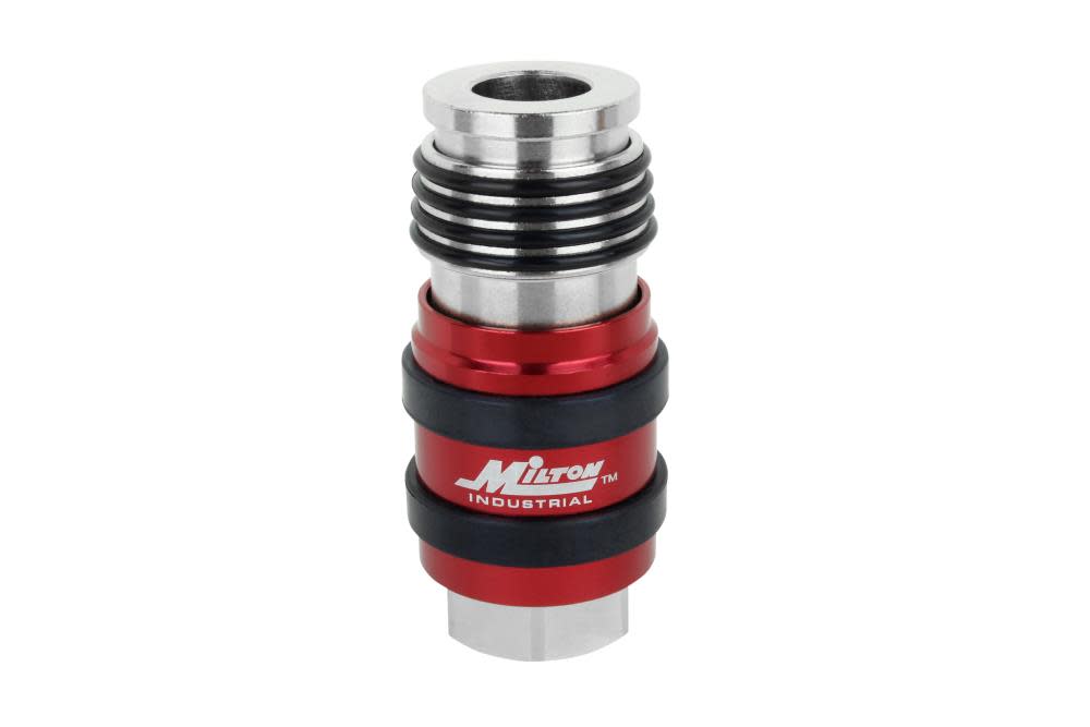 Milton® 2 In ONE Universal Safety Exhaust Coupler – 1/4 FNPT x 3/8 Body Flow ;